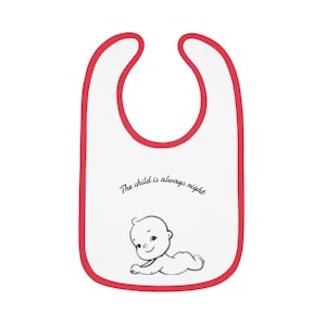 Inspirational Quote Baby Bib: Soft Cotton, Velcro Closure