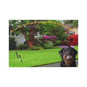 Funny Dog Lawn Sign: Customizable Outdoor Decor for Pet Lovers
