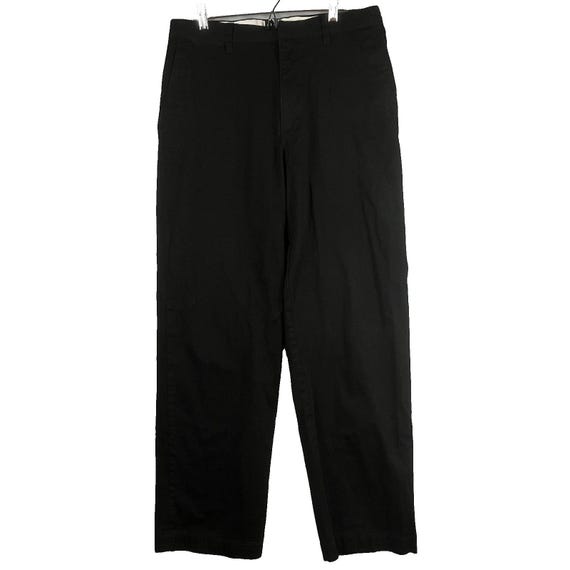 00 black dress pants BLACK TWILL DRESS PANTS