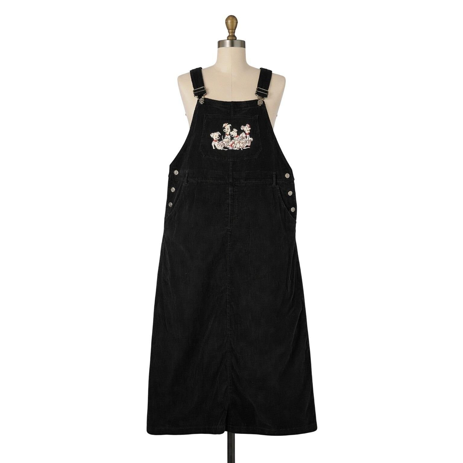 Black Overall Dress - Etsy