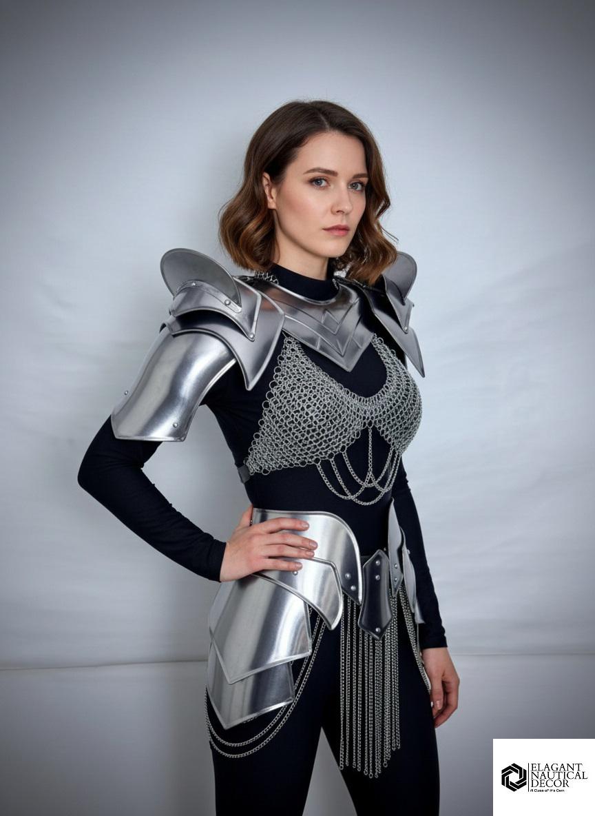 Steel Medieval Knight Armor Set - Women's LARP Cosplay Costume - Etsy