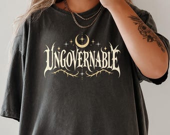 Feminist Rebellious Witchy T-Shirt, Dark Goddess Crone Tee, Sarcastic Snarky Anti-Patriarchy T-Shirt, Girl Power Gift, Grungy Goth Alt Tee