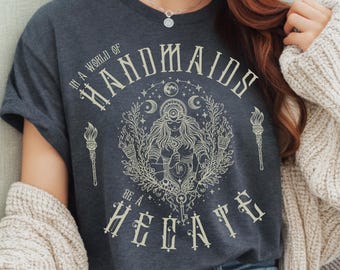 Hecate Goddess Witch Magic Crossroads Key | Pagan Gothic| Witchy Grunge Tee