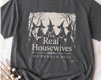 Pendle Hill Salem Witch Trials T-Shirt, Funny Halloween Retro Tee, Spooky Girl Aesthetic Gift, Vintage Witchcraft Humour Shirt