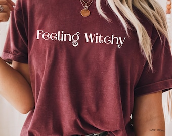 Witchy Shirt for Women | Celestial Moon Phase T | Spiritual Boho | Astrology Aesthetic | Wiccan Clothing | Her Occult Witch Pagan Cosmic