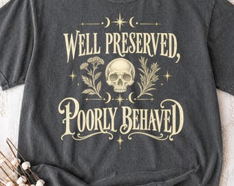 Feminist Witch T-Shirt, Dark Goddess Sarcastic Humour Snarky Tee, Rebellious Witchy Mother Gift, Grungy Gothic Aesthetic Top