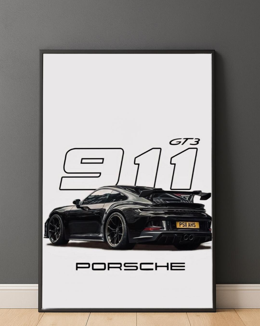 Porsche 911 GT3 Poster, Minimalist Car Print (digital Download) - Etsy