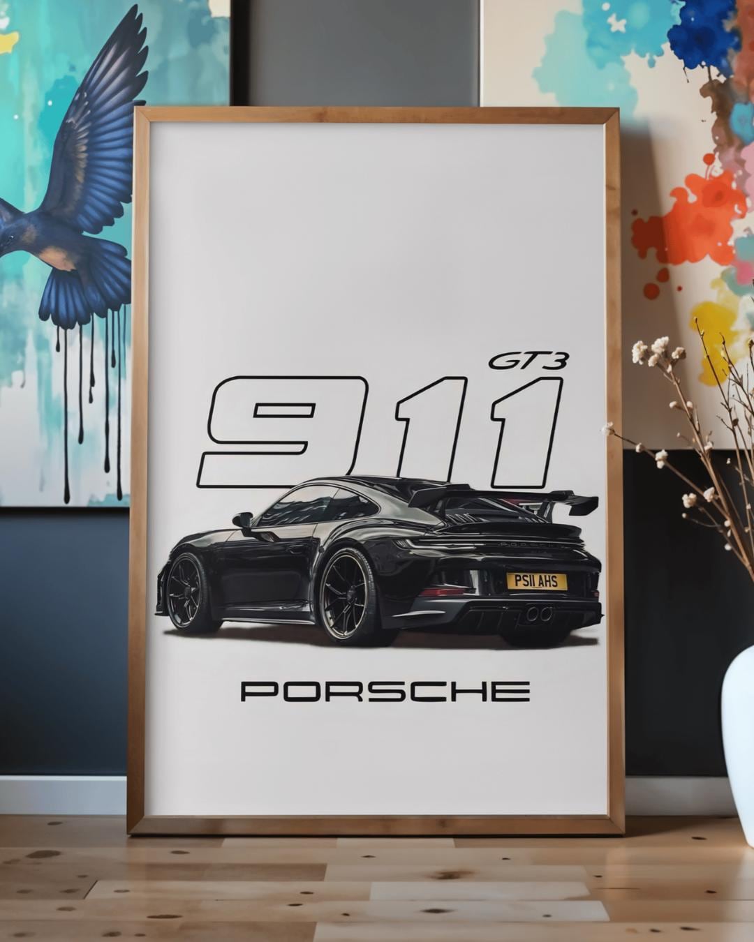 Porsche 911 GT3 Poster, Minimalist Car Print (digital Download) - Etsy