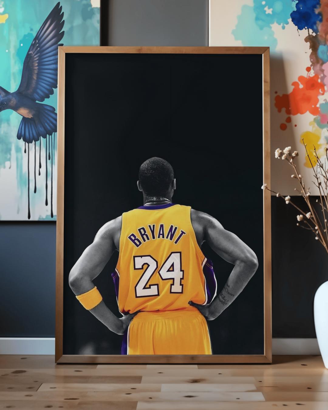 【セール】PANININABSOLUTEコービー・ブライアント24/75 コービー・ブライアント NBA ポスター、シルエットプリント（デジタル