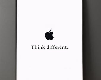 Apple「Think different.」ポスター デジタルダウンロード 1997 ロゴ