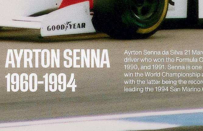 Ayrton Senna F1 Poster | Minimalist Racing Legend Art (PDF Digital