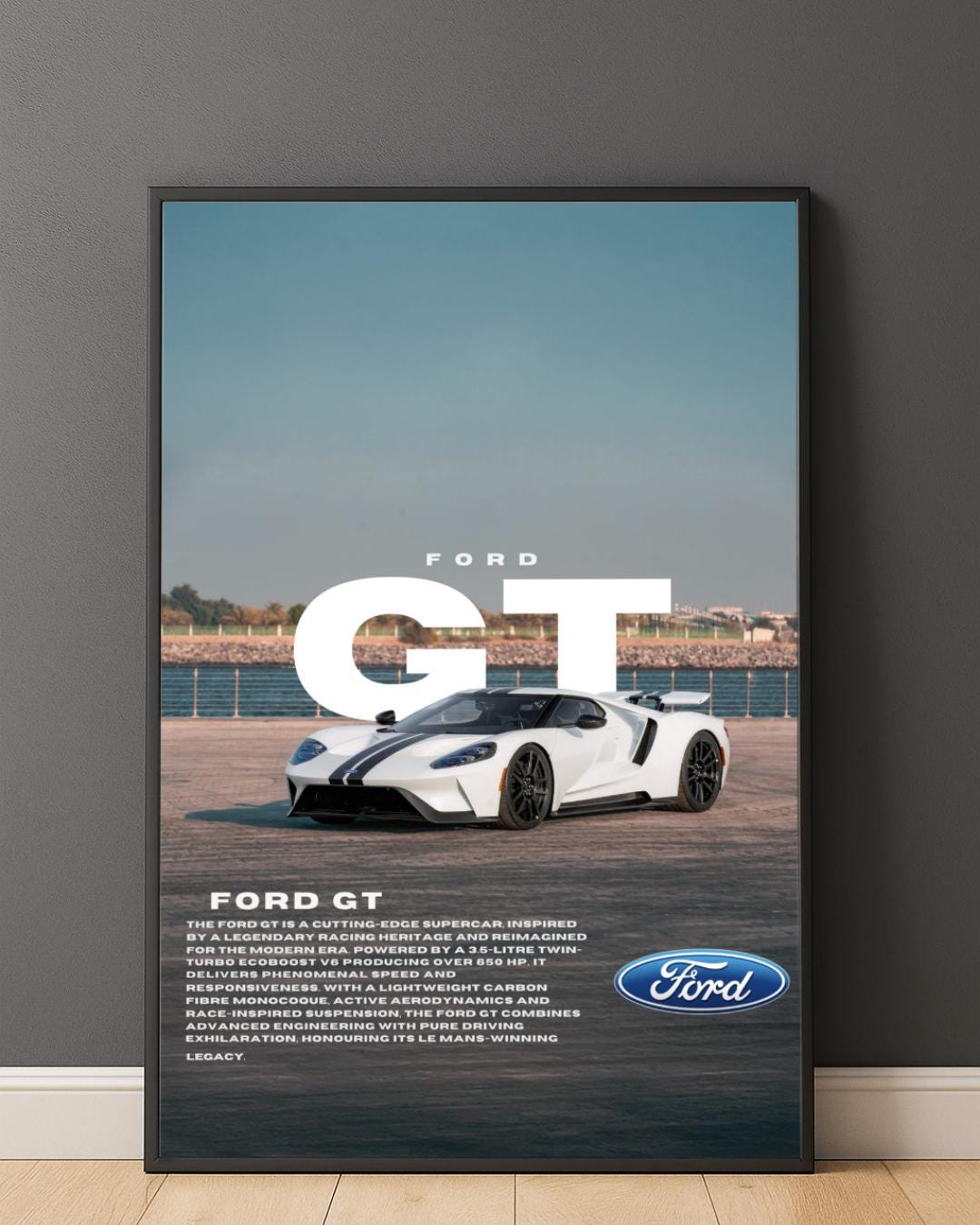 Gt Racing Poster Ford GT Supercar Poster | Minimalist Automotive Art (PDF) - Etsy Australia