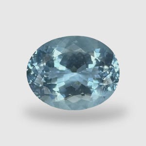 Natural Aquamarine 6.52 CT | Deep Sky Blue Beryl Gemstone | March Birthstone | Oval Cut Loose Stone