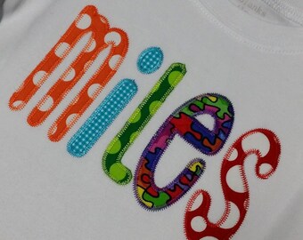 Skinny Applique Font