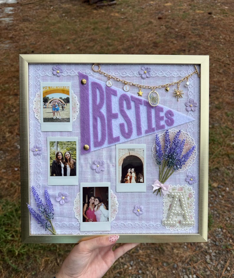 Custom Collage Board | Personalized Photo Board | Dorm Decor | Handmade ...