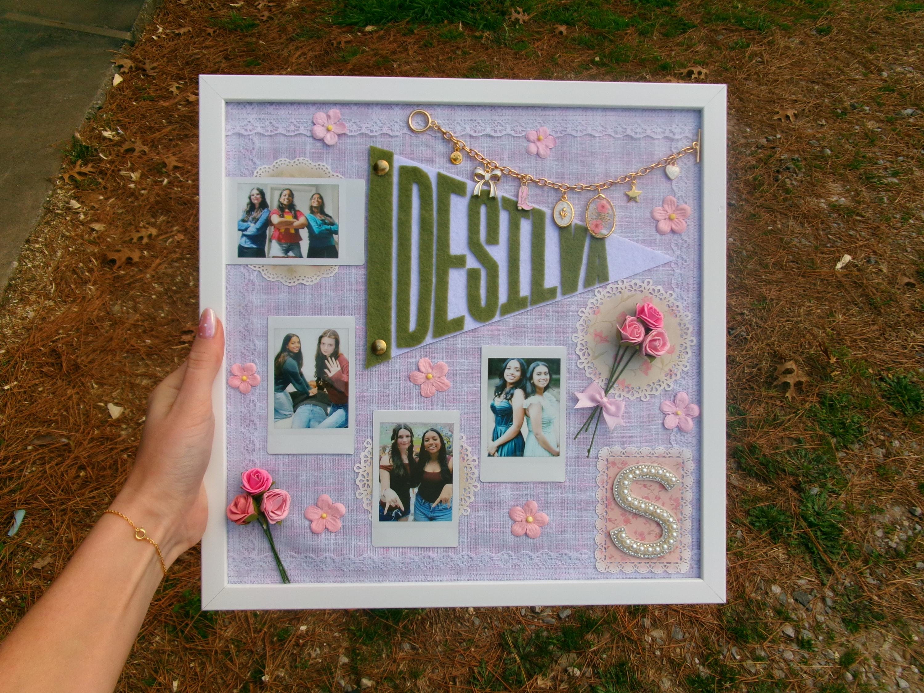 Custom Collage Board | Personalized Photo Board | Dorm Decor | Handmade ...
