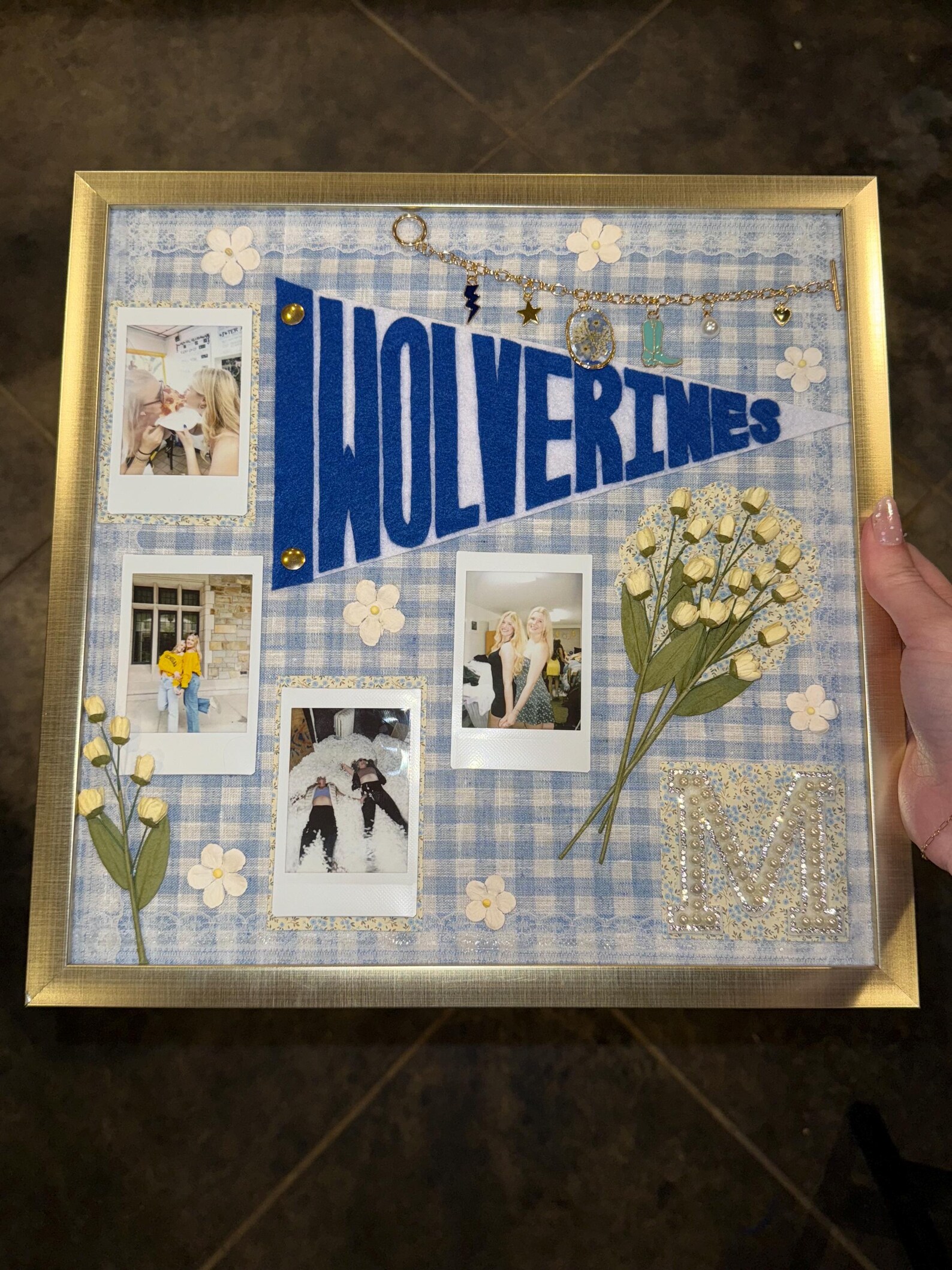 Custom Collage Board | Personalized Photo Board | Dorm Decor | Handmade ...