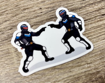 Bürgerwehr trifft Alt-Bürgerwehr | Peacestifter Fan Aufkleber | holografischer Sticker