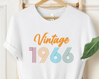 60th Birthday 1966 T-Shirt, 60th Birthday Gift For Women and Men, Vintage 1966 Shirt, 60th Birthday Friend, Custom Birthday Shirt