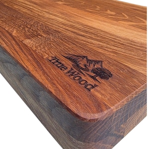 Extra Thick Oak Cutting Board – Large Chopping Board, Premium Butcher Block, Kitchen & Gift