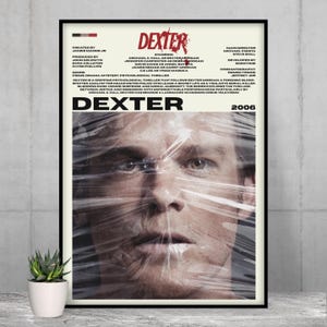 Dexter Poster, Wall Art, Prints, HomeDecor, Movie, Film, TvSeries, Gift, Michael C. Hall, Morgan