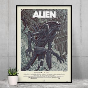 Alien Poster, Wall Prints, Wall Art, Home Decor, Movie, Film, Cinema, Tv Series, Gift, Xenomorph, Sigourney Weaver, Ellen Ripley