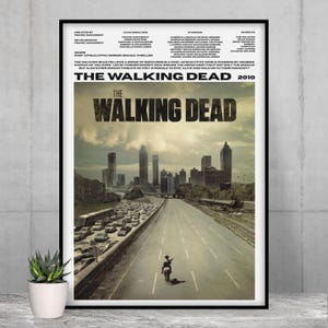 The Walking Dead Wall Art, Wall Prints, Poster, Home Decor, Movie, Film, Cinema, Gift, Rick Grimes, TWD, Tv Series, Shows, 4K, High Quality