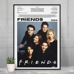 Friends Wall Art, Wall Prints, Poster, Home Decor, Movie, Film, Cinema, Tv Series, 4K, High Quality, Full HD, Gift, Tv Shows