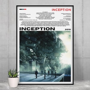 Póster de Origen, impresiones de pared, arte mural, decoración del hogar, película, cine, serie de televisión, regalo, Leonardo DiCaprio, Dom Cobb, Christopher Nolan