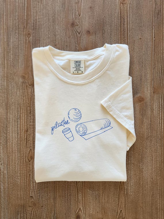 PiLATTEs T-Shirt | Pilates Coffee Cafe Latte Shirt | Pilates Lovers Gym Girls Minimalist Hand Drawn | Pilates Princess Top | Instructor Gift
