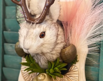 Faux Jackalope Wall Art