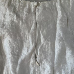 Adrianna Papell Ivory Tiered Pearl Beaded Dress Sz 14 Romantic Formal Sleeveless image 7