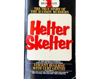 Vintage Helter Skelter 1975 Bantam Taschenbuch True Crime Manson Buch