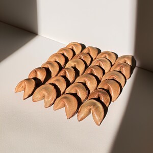 Ceramic Fortune Cookies From The Future, Hand-made Ceramic Gift, Customer, Personalized image 2