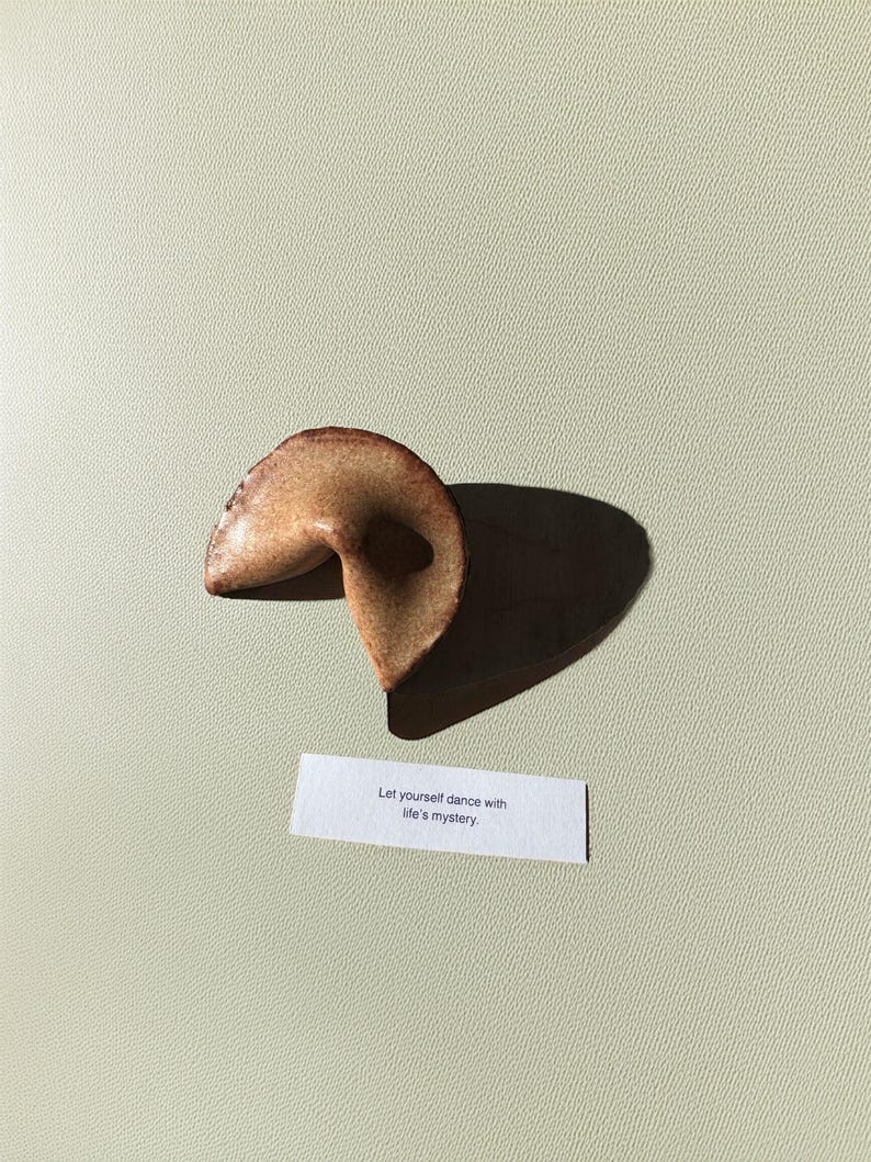 Ceramic Fortune Cookies From The Future, Hand-made Ceramic Gift, Customer, Personalized image 4