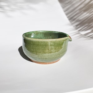 Dreamy Matcha Bowl, Artisan Hand-Built Ceramic Gift