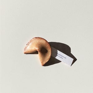 Ceramic Fortune Cookies From The Future, Hand-made Ceramic Gift, Customer, Personalized image 1