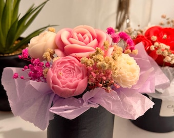 Handcrafted Scented Wax Melt Flower Bouquet