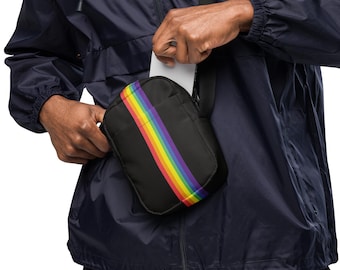 PRIDE Rainbow Charcoal Utility crossbody bag