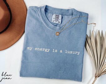 Comfort Colors® Showgirl Era Shirt, My Energy Is A Luxury Tee, TS12 Fan Merch, Showgirl Season Gift, Tour Merch Shirt, Western Cowgirl Shirt