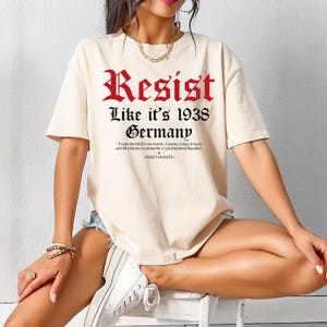 Resist Fascism Anti Trump Shirt,Anti Trump anti hate shirt Tee Shirt Gift for Democrat fdt shirt protest shirt Feminist Gift, Activism Tee