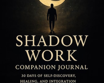 Diario de trabajo en la sombra: Guía de autodescubrimiento de 30 días (PDF imprimible, descarga digital)