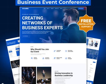 Event Conference WordPress Elementor Landing Page | Meetup, Seminar, Summit & Webinar Website Template