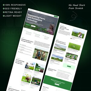 Szablon strony docelowej AgriTech WordPress Bricks Builder | Szablon witryny internetowej o rolnictwie ekologicznym i zrównoważonym zdjęcie 10
