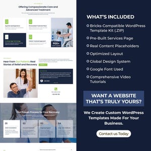 Chiropractic WordPress Bricks Builder Landing Page | Chiropractor, Back Pain & Spinal Care Website Template image 5