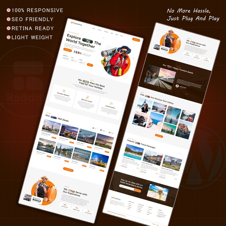 Travel Booking WordPress Bricks Builder Landing Page | Travel Agency, Tour & Vacation Website Template image 11