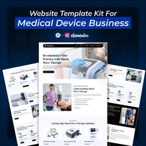 Shock Wave Therapy Elementor WordPress Landing Page Template - Physiotherapy, Pain Relief & Rehabilitation One-Page Website Template
