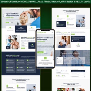 Chiropractic WordPress Bricks Builder Landing Page | Chiropractor, Back Pain & Spinal Care Website Template image 2