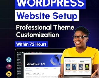 WordPress Website Setup and Theme Customization Service (72 Hours) | WooCommerce, Blog & Booking Website