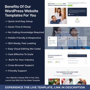Chiropractic WordPress Bricks Builder Landing Page | Chiropractor, Back Pain & Spinal Care Website Template image 3